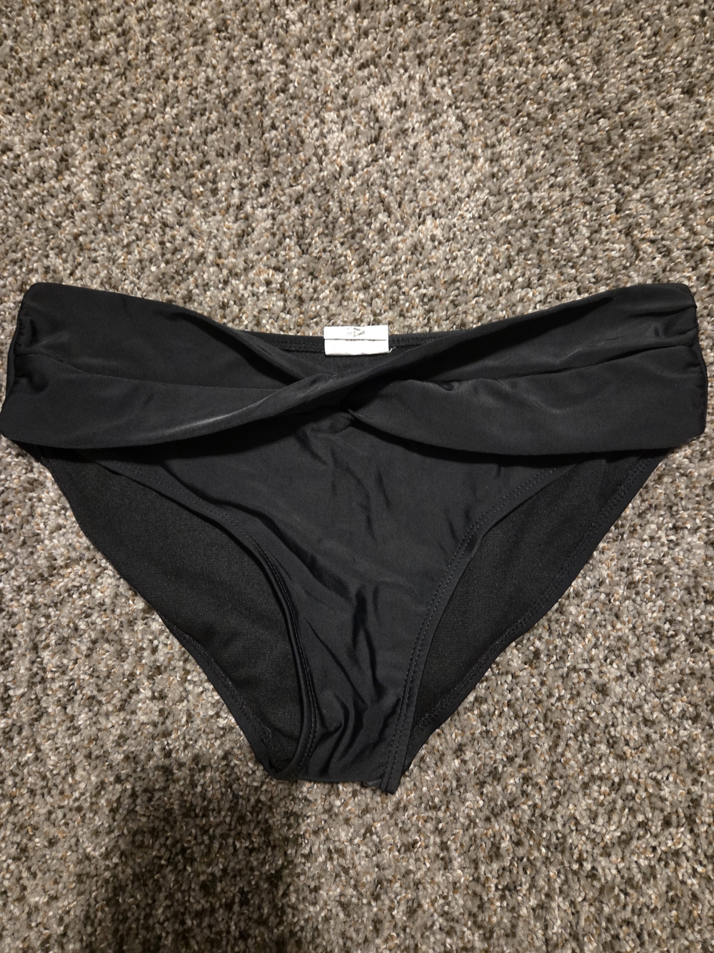 ZYIA Black Fold-Over Bikini Bottom